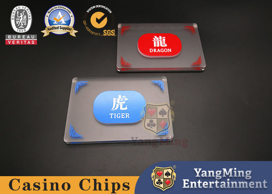 Nowo ulepszony akrylowy zamrożony Longhu Marka Texas Baccarat Casino Casual Poker Game Marker Button