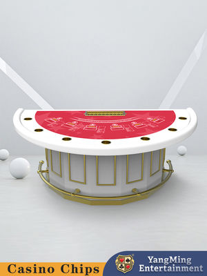 Deluxe Zmodernizowany Pół Okrągły Bar Ochroniarz Black Jack Poker Table Casino Club Rozrywka Poker Game Table