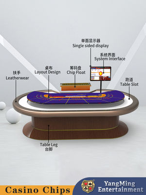 Nowy Treadle Baccarat Poker Game Chip Table dla Casino Club Poker Game Table