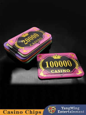 Fabryka Personalized Poker Violet Anti-Fake Chips Casino Poker Table Game Chips