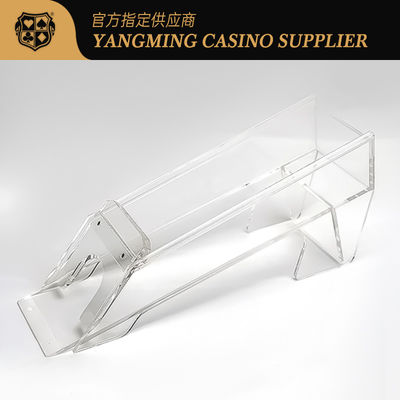 Zapewnienie na miejscu 8 pokładów przezroczystych butów acrylowych Casino Baccarat Casual Game Poker Buty dealerów