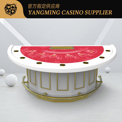 Deluxe Zmodernizowany Casino Blackjack Poker Table Niestandardowo Zaprojektowany Pół Okrągły Bar Protector Poker Table