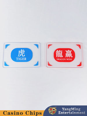 Baccarat Double Sided Printed Crystal Plastic Marker Button Poker Table Game Table Top Marker Button