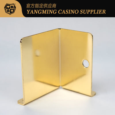 Nowo uruchomiony elektroplacowany metalowy posiadacz kart pokerowych kasyna Baccarat rozrywka rekreacja poker gra posiadacz kart