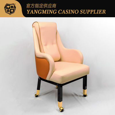Macau Wynn Hotel Niestandardowe Baccarat Texas Club Krzesło gracza z kółkami