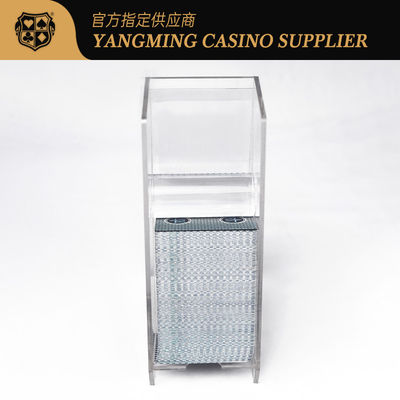 Przejrzysty akrylowy 8 pokładów kart do gry na sprzedaż Baccarat Casino Poker Game Tabletop Discard Holder