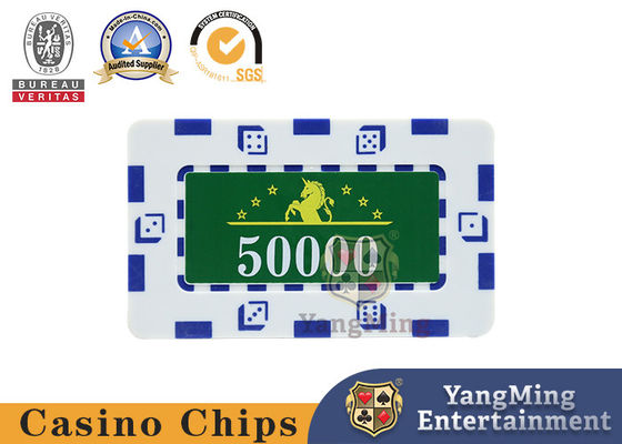 760 sztuk Amerykański ABS Clay Poker Fancy Chip Set Texas Hold'em Game Iron Core Anti-Falsifying Chip Coin Factory Set In Stock