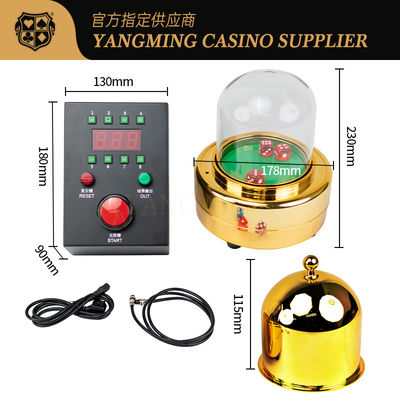 Power-Driven Automation Kasyno Akcesoria do gier Stal nierdzewna Elektryczność Si Bo Gambling Dice Cup Shaker