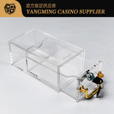 Fabryka niestandardowy akrylowy 8 Deck Zamknięcie skrzynki wysyłkowej Casino Club Casual Poker Game Poker Box