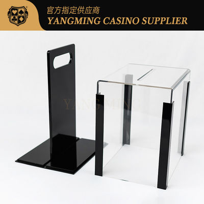 Zmodernizowany przezroczysty akrylowy 1000 chip poker Chip Case dla Baccarat Casino Gaming Chip Organizer