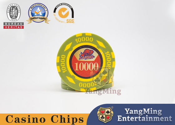Żeton pokerowy gliniany 12g stół kasynowy Texas stół klubowy gra hazardowa zestaw żetonów UV anty-fałszerstwo