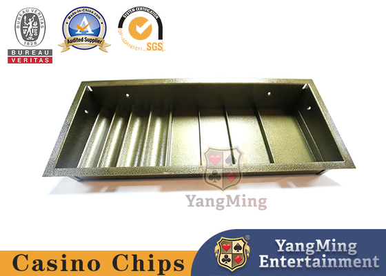 Metal Color Security Lock Casino Chip Tray Set Float Poker Table Chip Tray Inserts