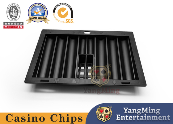 Międzynarodowy trwały Texas Poker Table Chip Float Black Plastic Chip Board For Casino Game