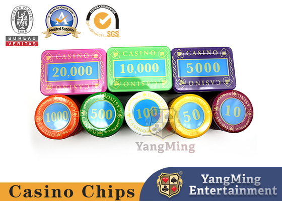 Kasyno Crystal Poker Chips Set Lucency Akrylowy 730 PCS Plastic Gaming Set Z W Aluminiowej Pudełce