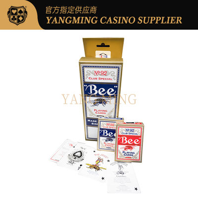 Oryginalne opakowanie 310gsm Blackcore 92 Kasyno Karty do gry Personalizacja Logo