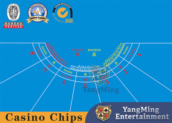 7 graczy Układ planszy ruletki ze spersonalizowanymi niestandardowymi usługami drukowania