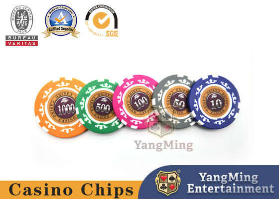 760 sztuk Texas Holdem Style 12g Clay Poker Chips Ustawiony fabrycznie z prawdziwą aluminiową obudową
