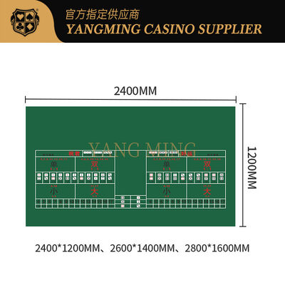 Durable 100% Polyester Sic Bo Tablecloth for Custom Casino Tables