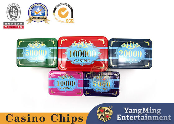 760 sztuk fioletowych świateł antyfałszowych Texas Hold'em set żetonów plastikowych wysokiej jakości żetonów krystalicznych akrylowych