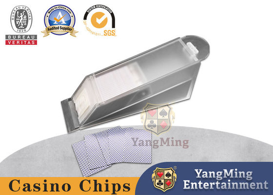 8-pokładowy matowy akrylowy stół do pokera Dealer butów półprzezroczysty