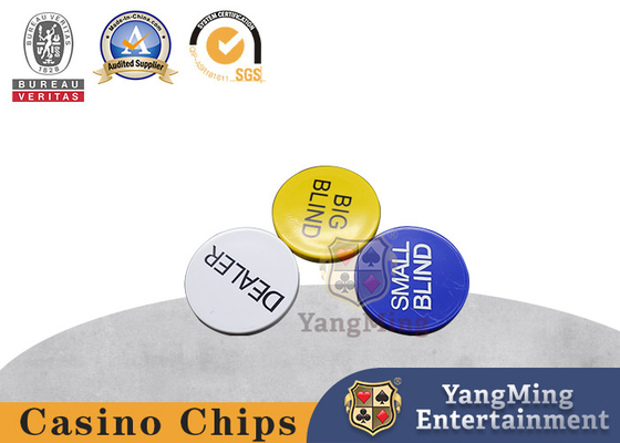 Texas Holdem Poker 2 cale Small Blind, Big Blind i Dealer Poker Buttons