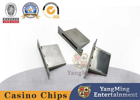 Black Jack Baccarat Table Dostosowany złoty srebrny metalowy pojemnik na monety Box Tip Box na monety