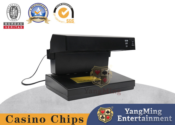 Klasyczny czarny plastikowy UV fioletowy światło Poker Chip Code Check Lamp Banknote Money Detector